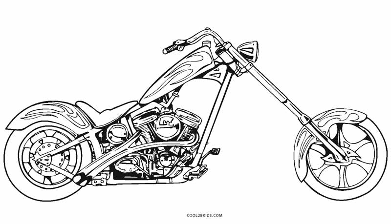 Free Printable Motorcycle Coloring Pages For Kids | Cool2bKids