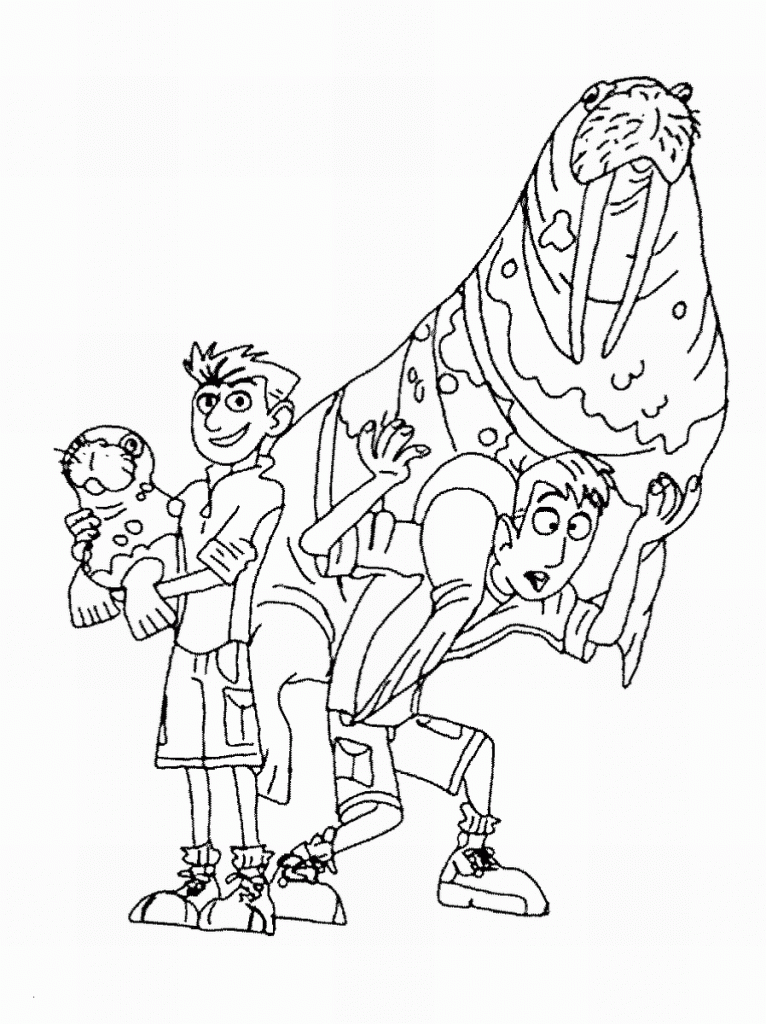 coloring pages of wild kratts