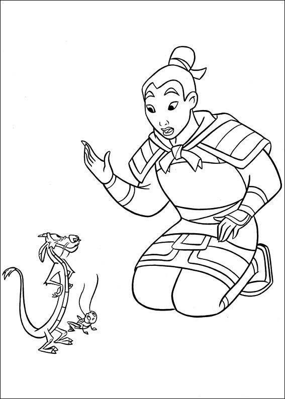 Free Printable Mulan Coloring Pages For Kids