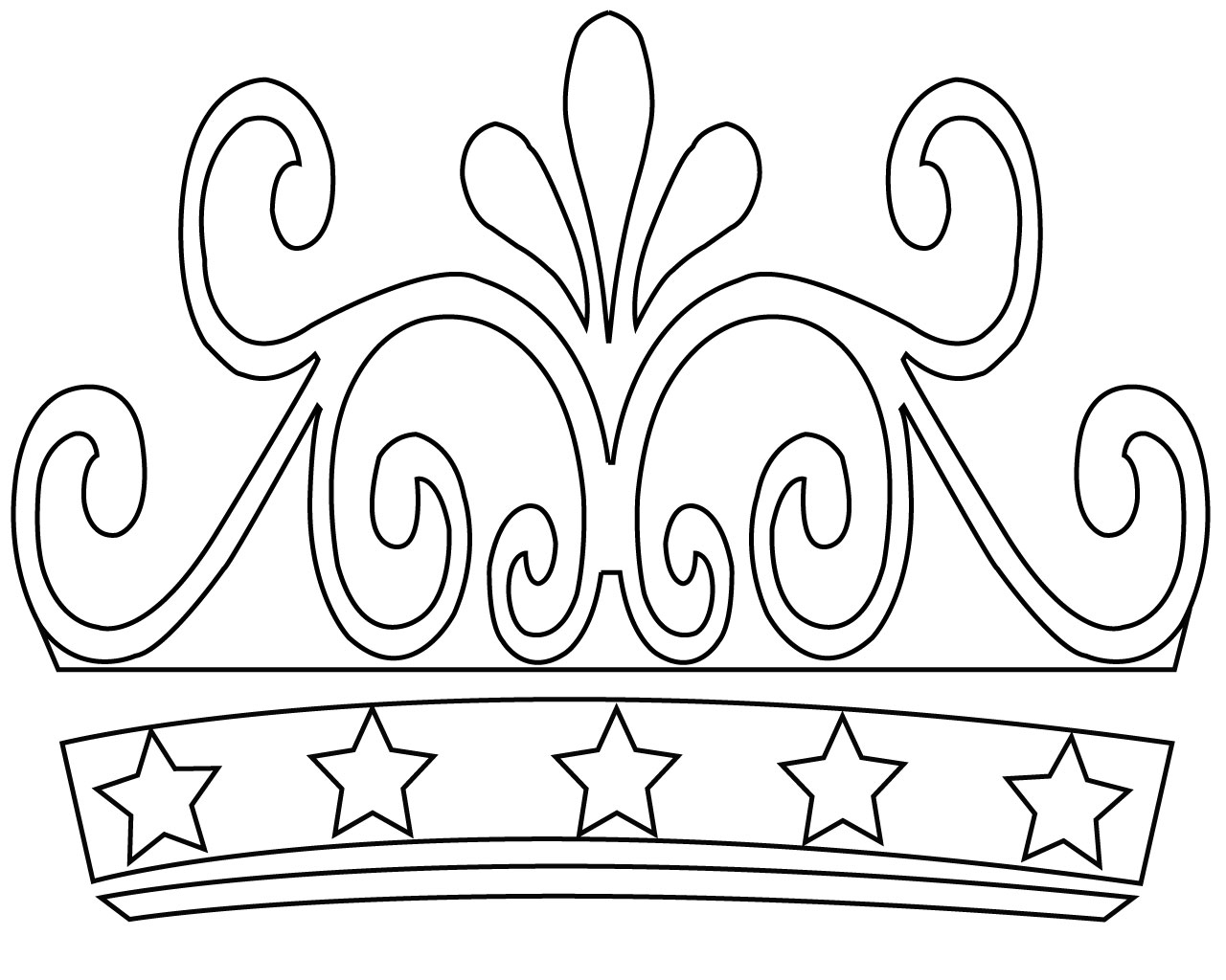 princess crown coloring pages