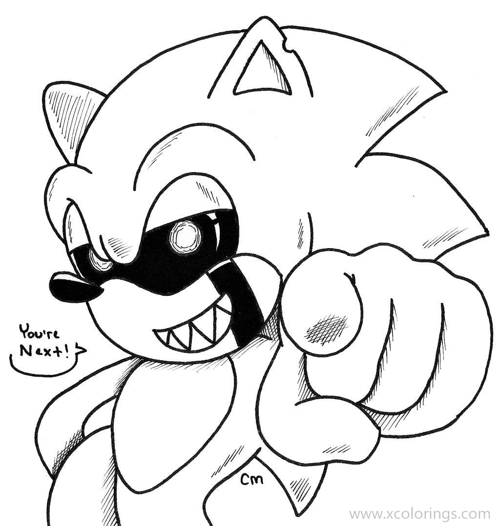 Sonic.exe Coloring Pages Coloring Pages