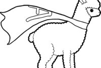 llama coloring pages printable