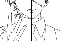 kaneki coloring pages