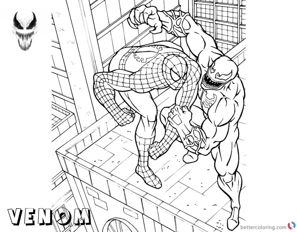 venom coloring pages pdf