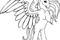 winged unicorn coloring pages