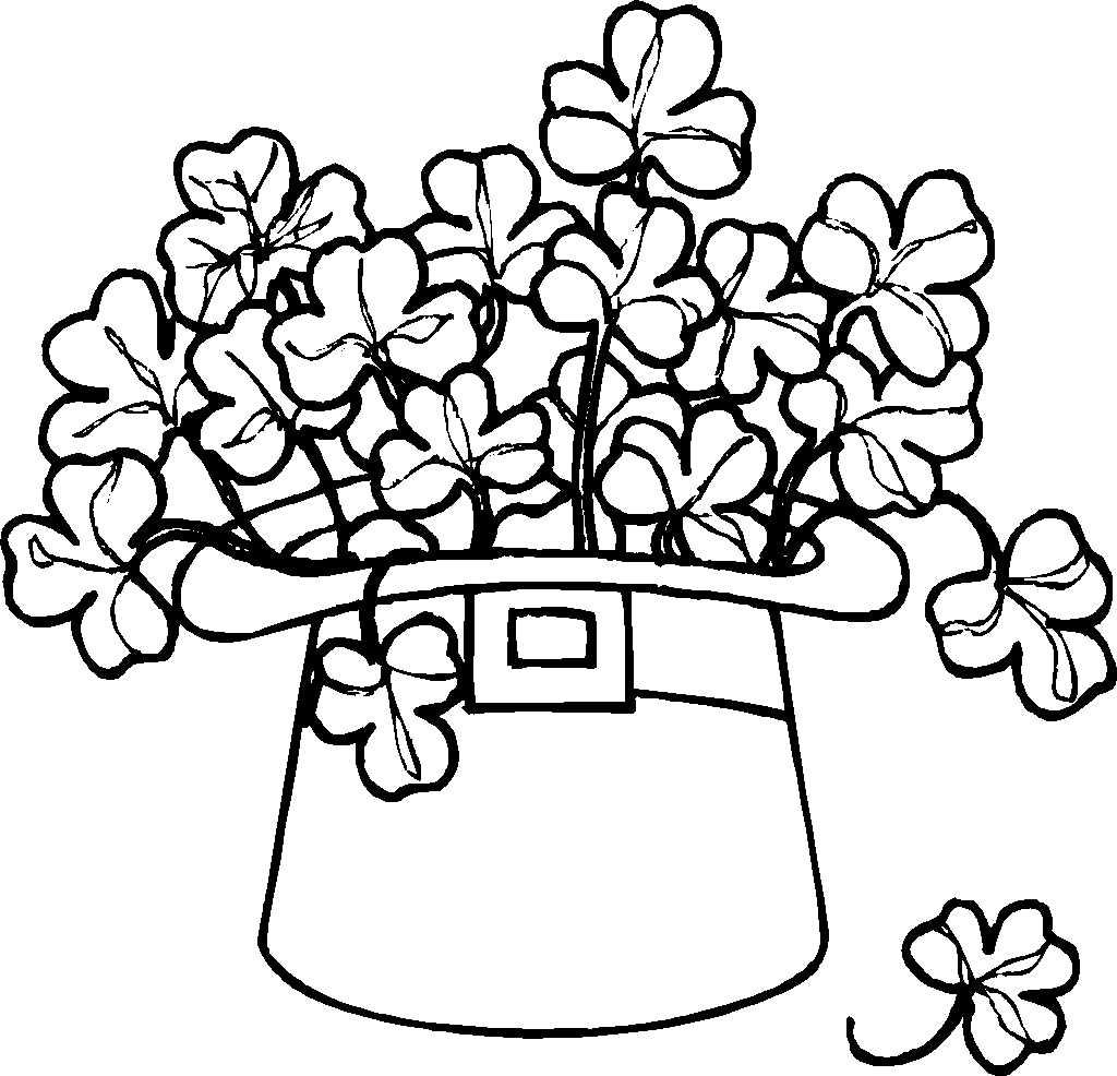 free coloring pages shamrocks