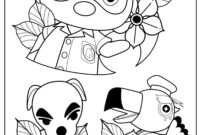 animal crossing coloring pages free