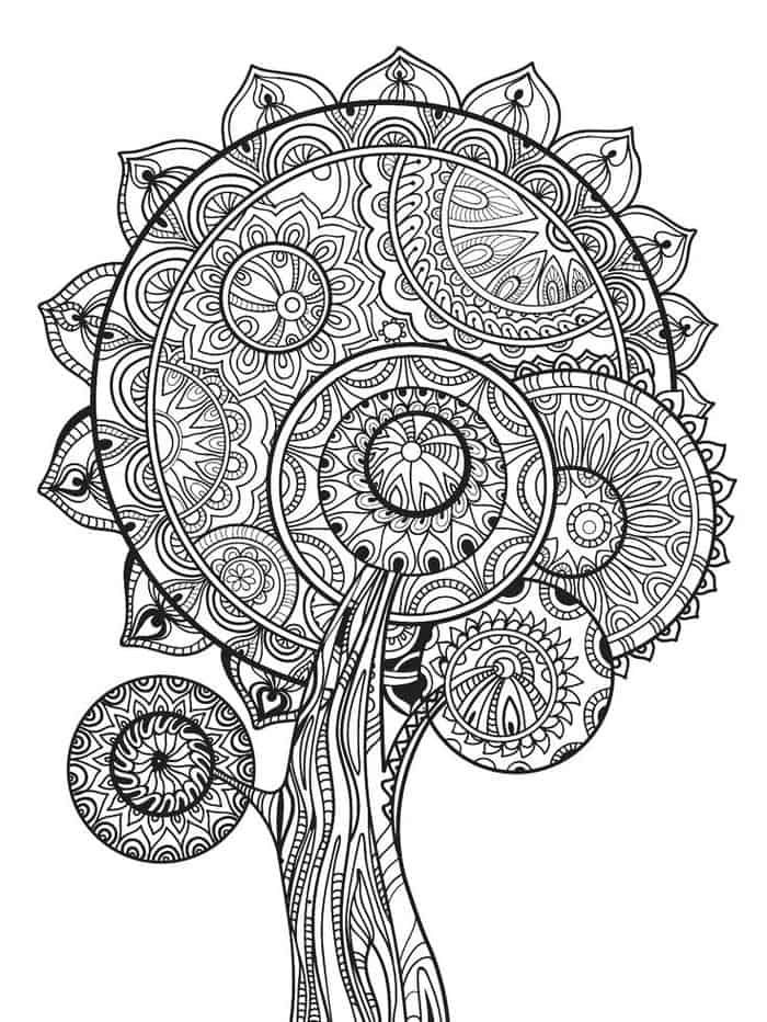 fall mandala coloring pages