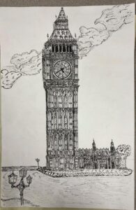 big ben zeichnung