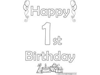 it 039 s my birthday coloring pages