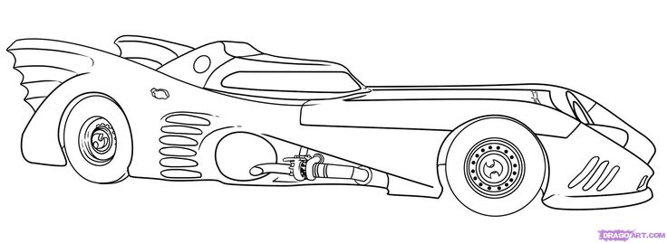 batmobile coloring page