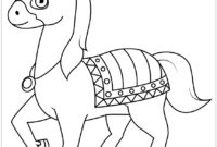 horse cartoon coloring pages