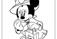 minnie mouse pumpkin coloring pages