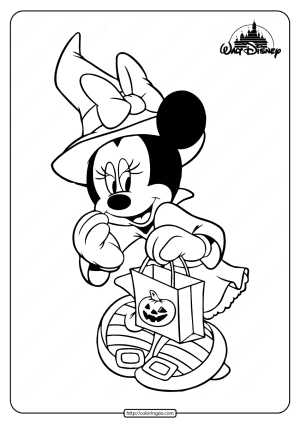 minnie mouse pumpkin coloring pages