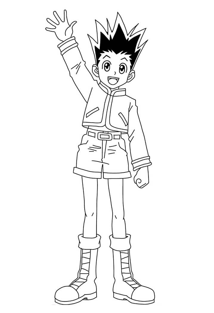 hunter hunter coloring pages