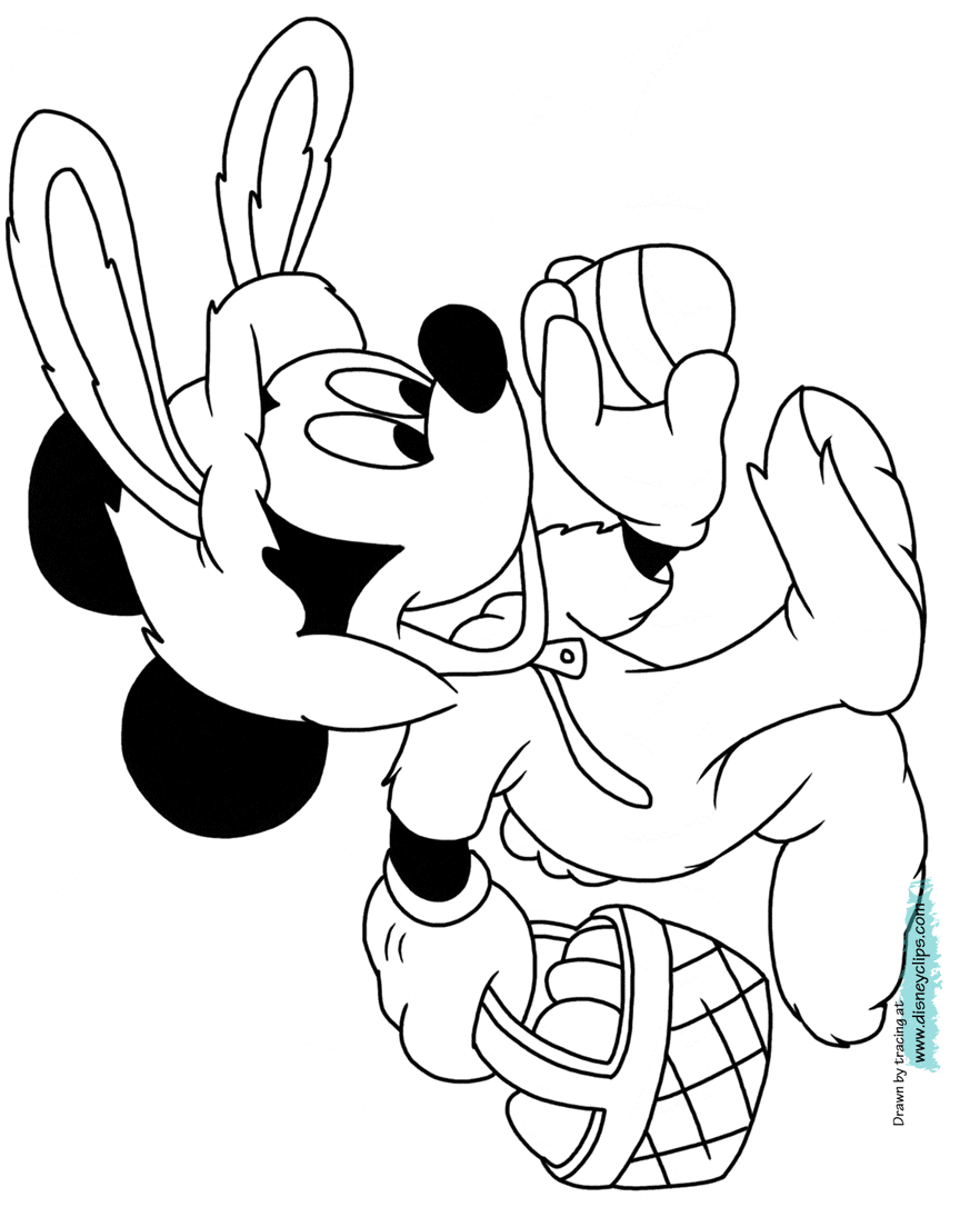 Printable Disney Easter Coloring Pages | Disneyclips.com