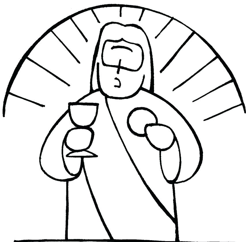 eucharist coloring page