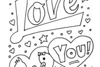 love you coloring pages