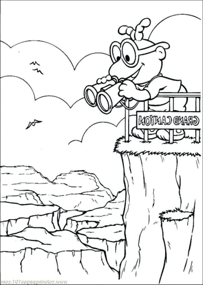 grand canyon coloring page