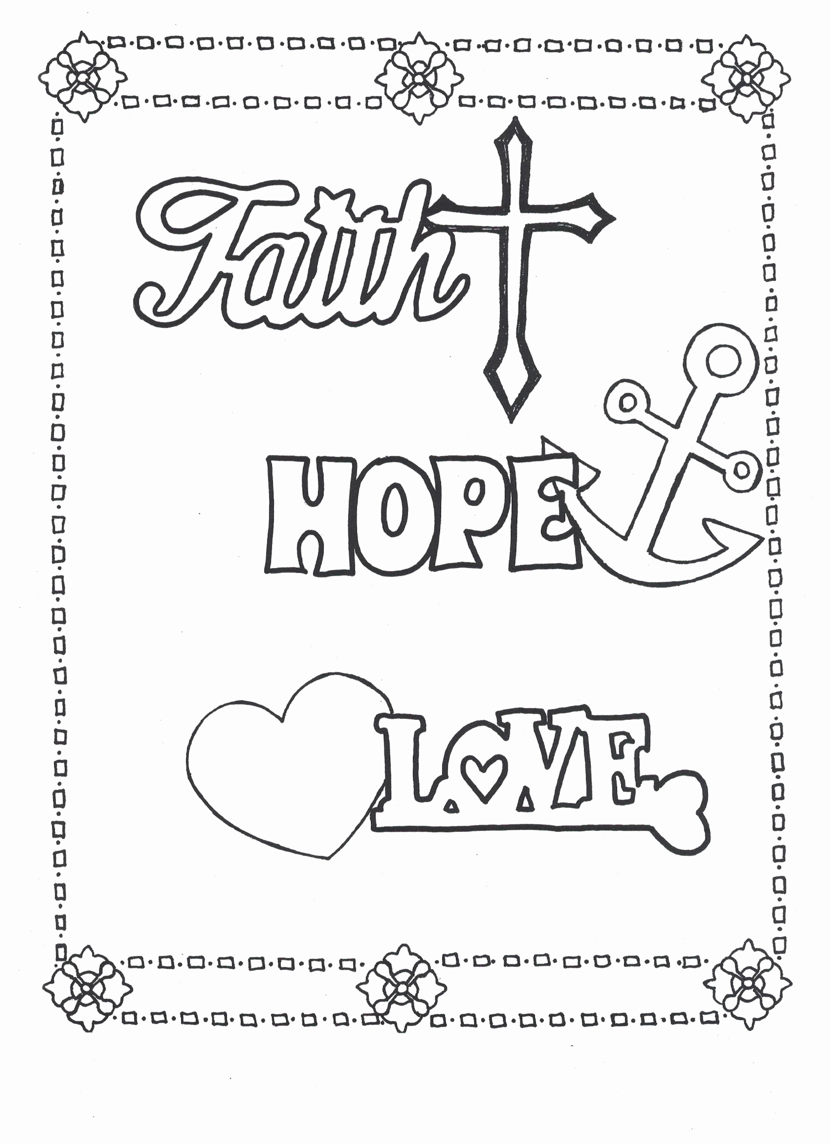 hope coloring page