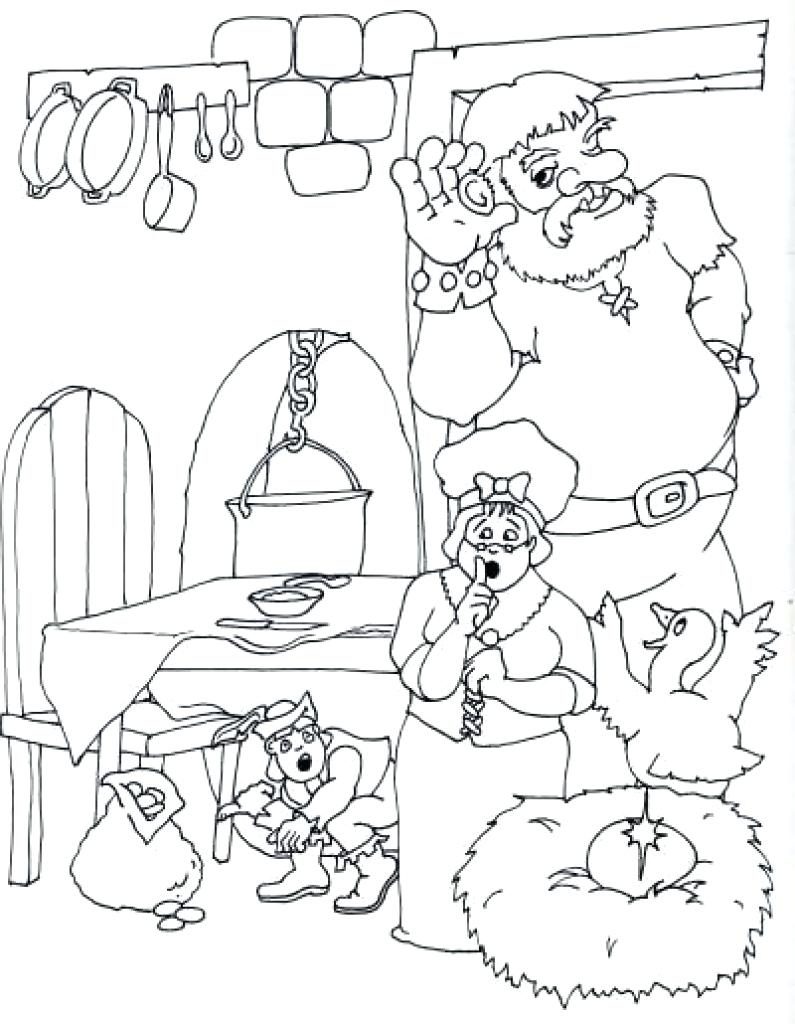 jack and the beanstalk coloring page