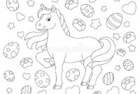 unicorn easter coloring pages