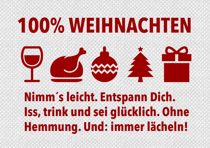 100% Weihnachten | Frohe Weihnachten 🎅🎄🎁 | Echte Postkarten online