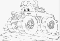 max d monster truck coloring page