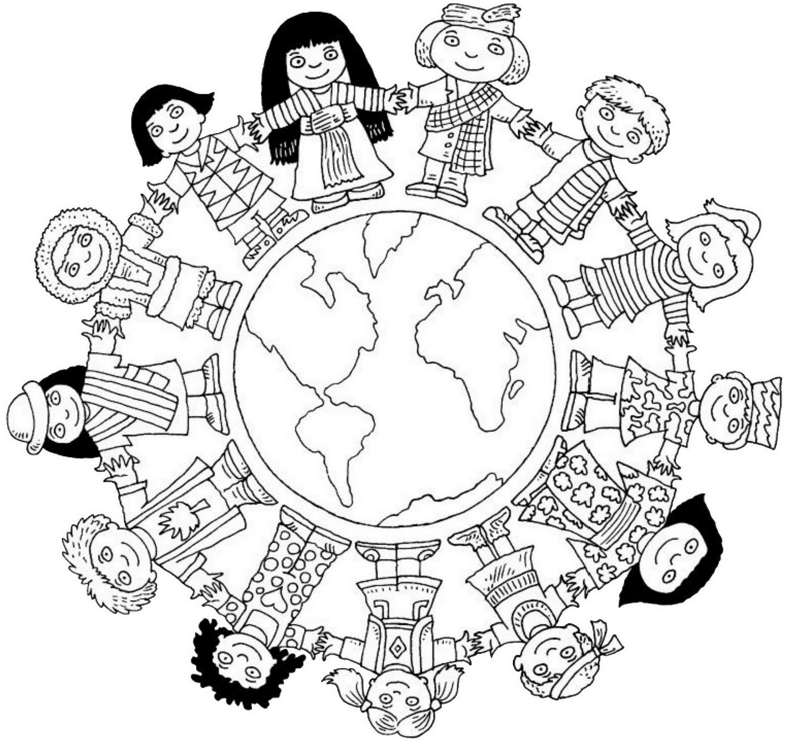 multicultural coloring pages