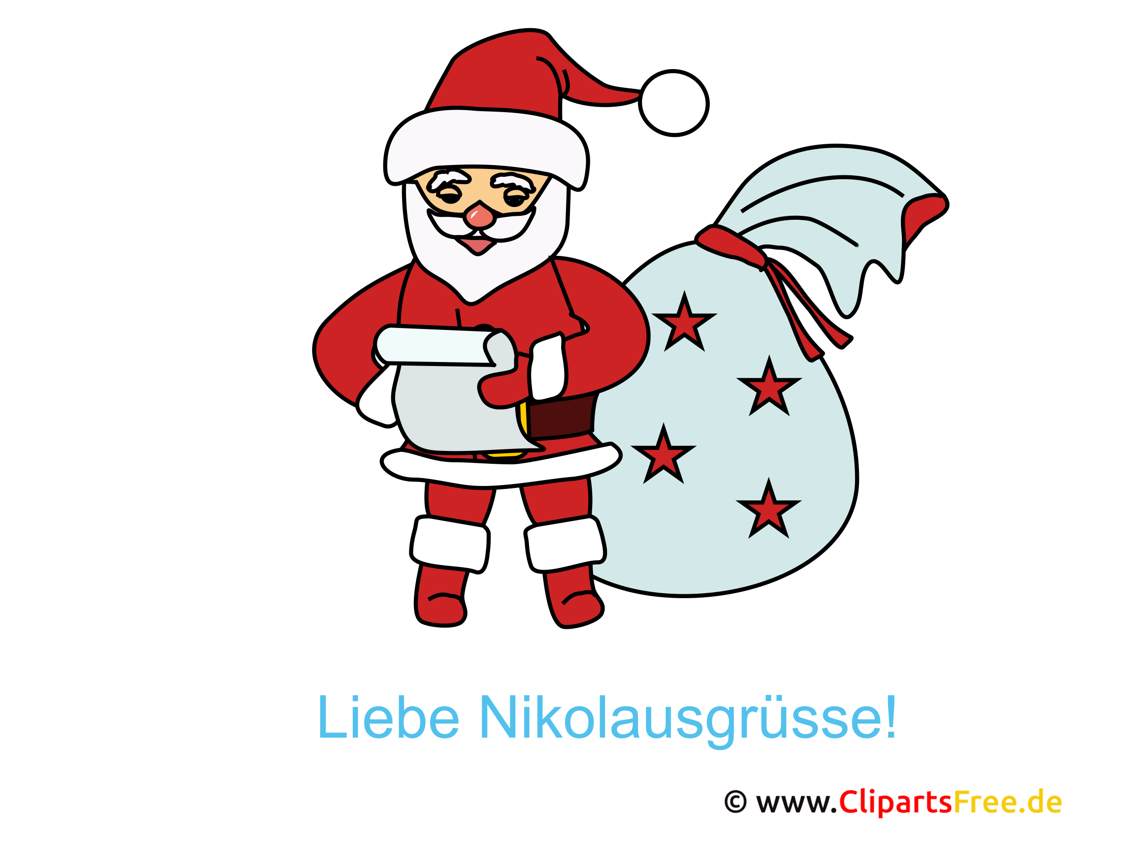 clipart nikolaus kostenlos