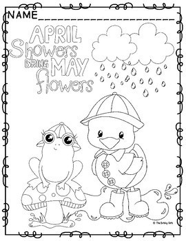 may flowers coloring page