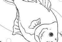 piranha coloring page