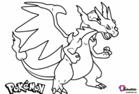 pokemon coloring pages charizard