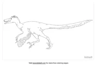 pyroraptor coloring page