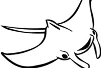 sting ray coloring page