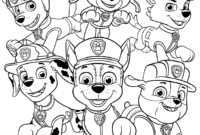 paw patrol rubble coloring page