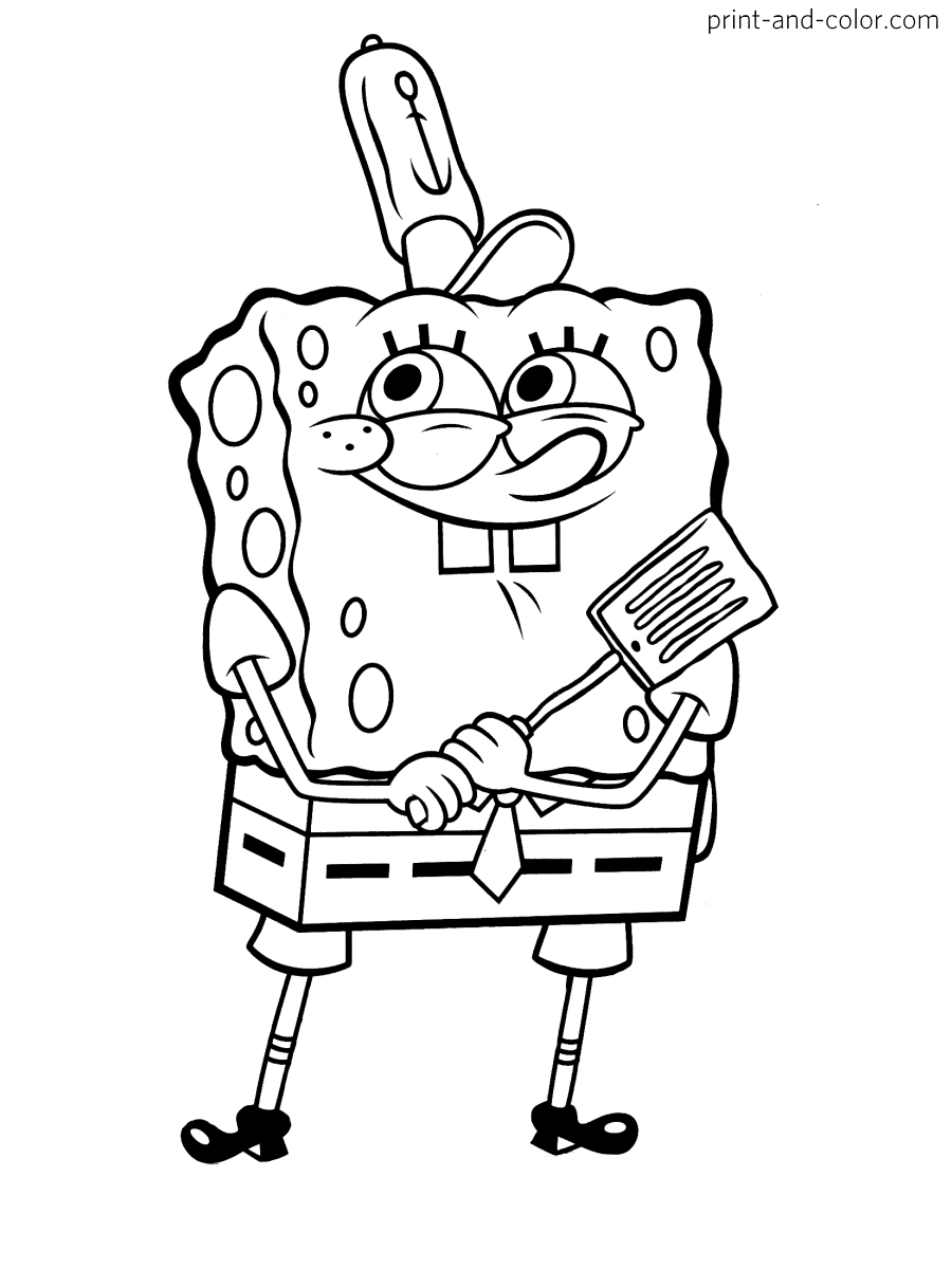 spongebob coloring pages online