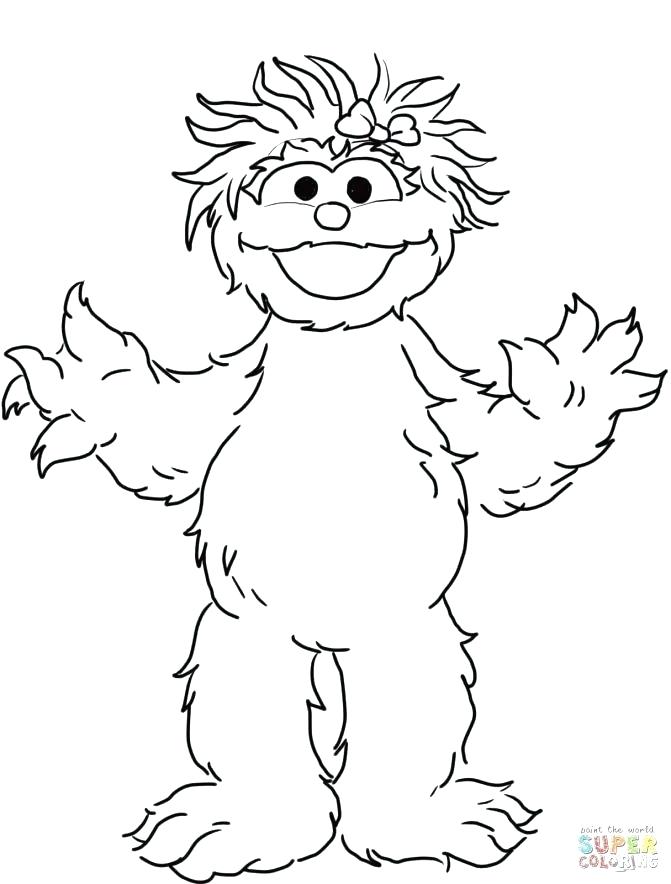 sesame street coloring pages grover