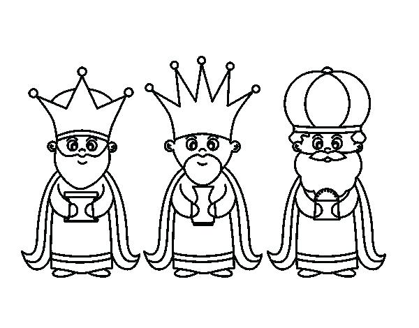 three kings coloring page