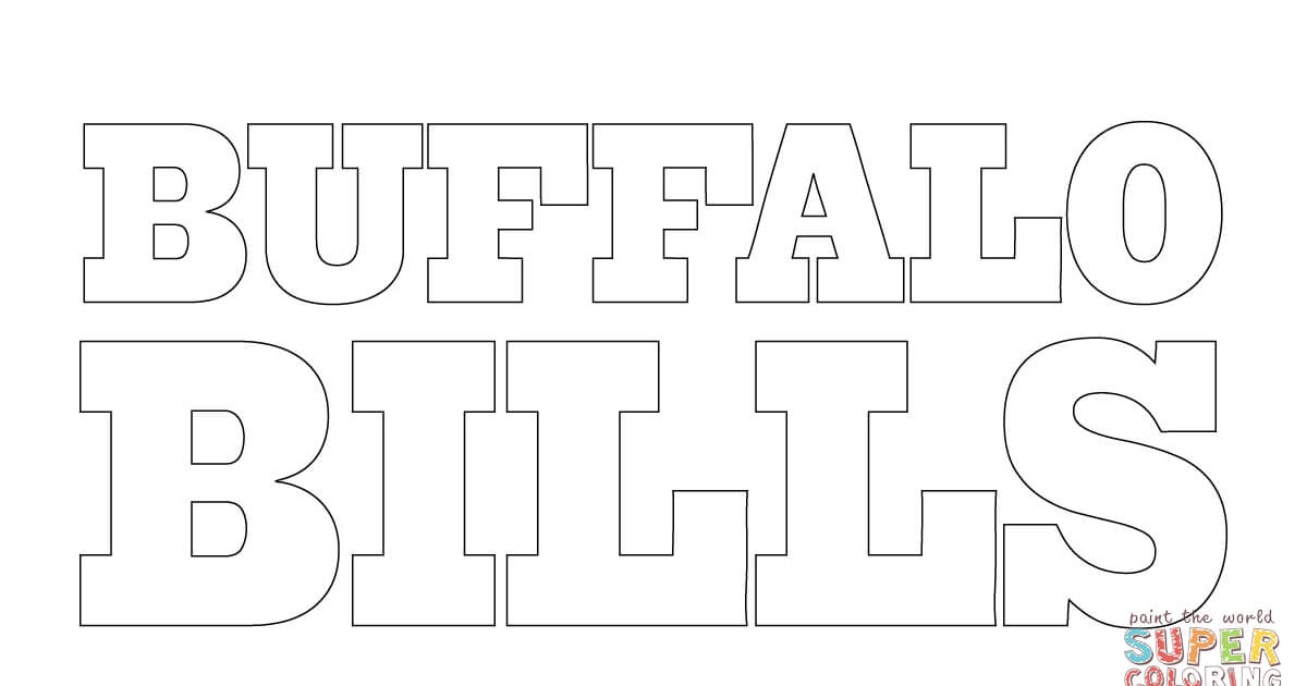 buffalo bills logo coloring page