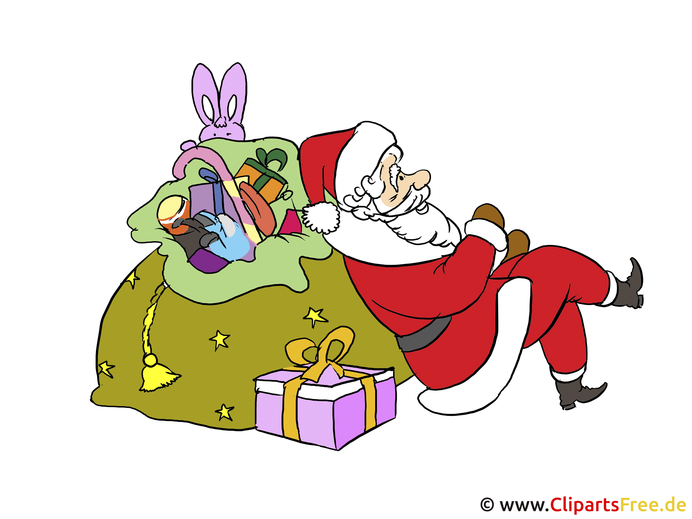 Weihnachtskarten selber basteln mit unseren kostenlosen Clipart-Bildern