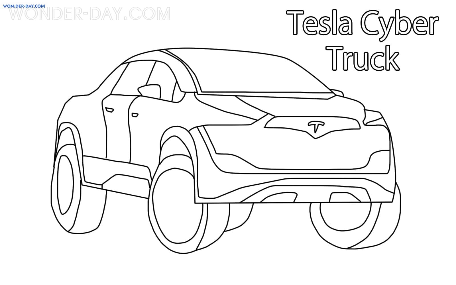 Coloriage Tesla | Coloriages pour enfants