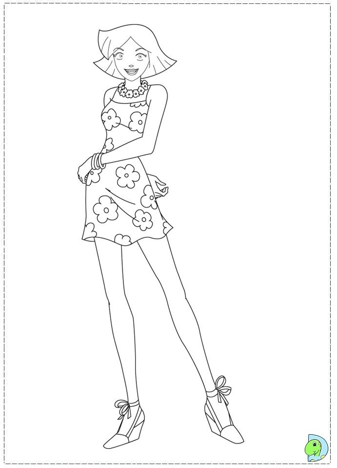 totally spies coloring pages