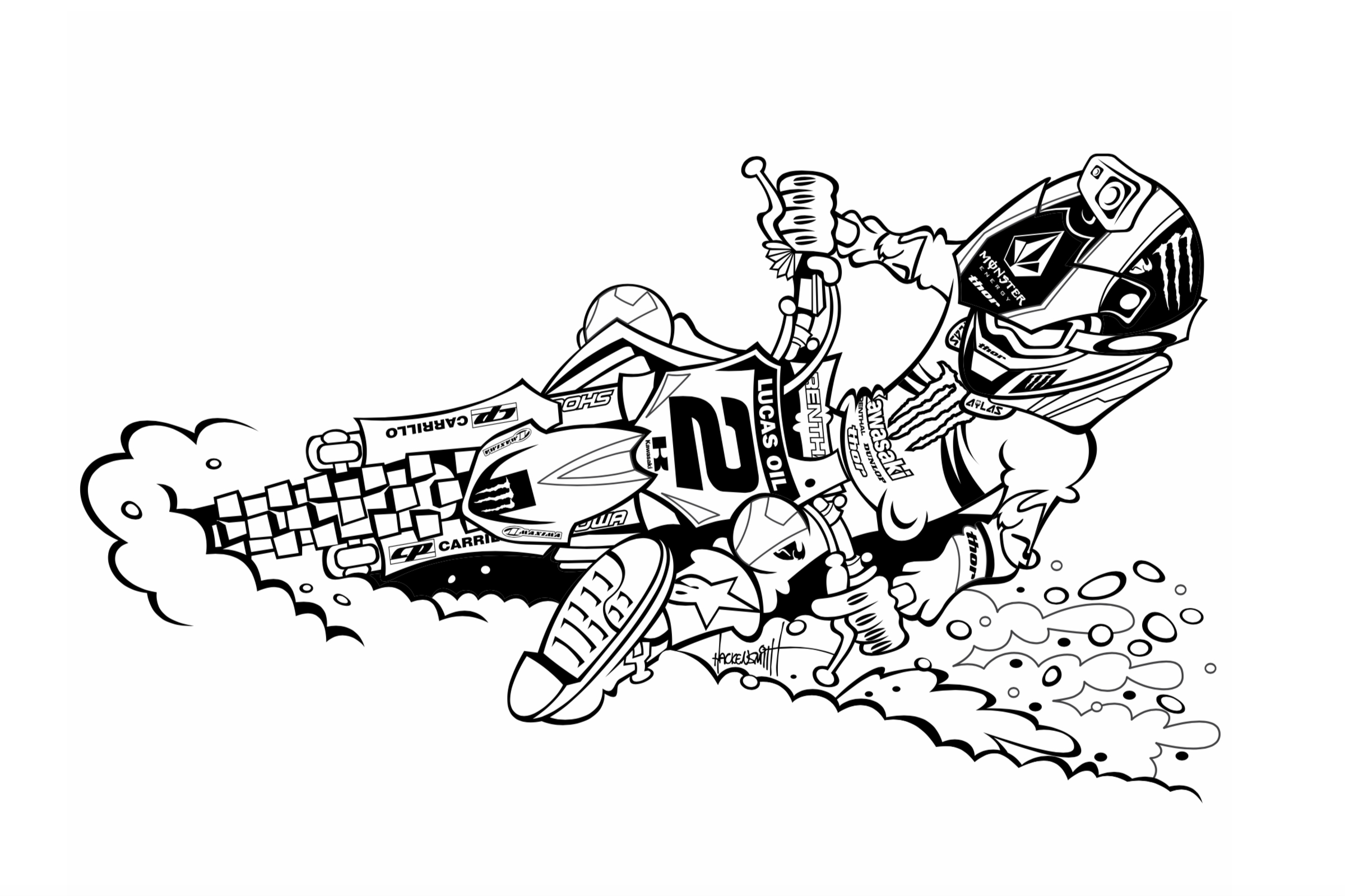 Dirt Bike Coloring Pages To Print