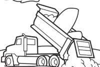 dump truck coloring pages