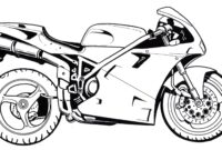 free printable motorcycle coloring pages