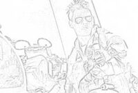 top gun coloring page