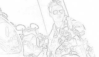 top gun coloring page