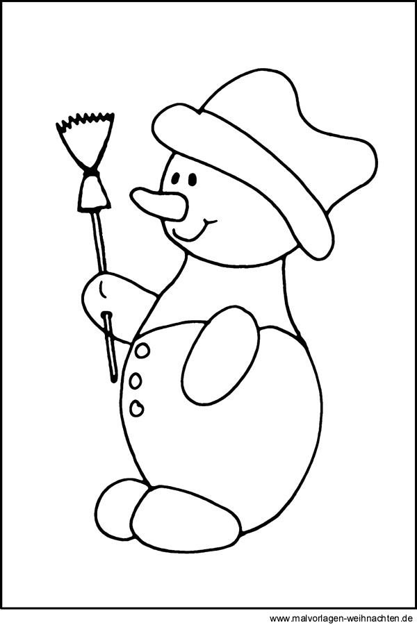 schneemann ausmalen