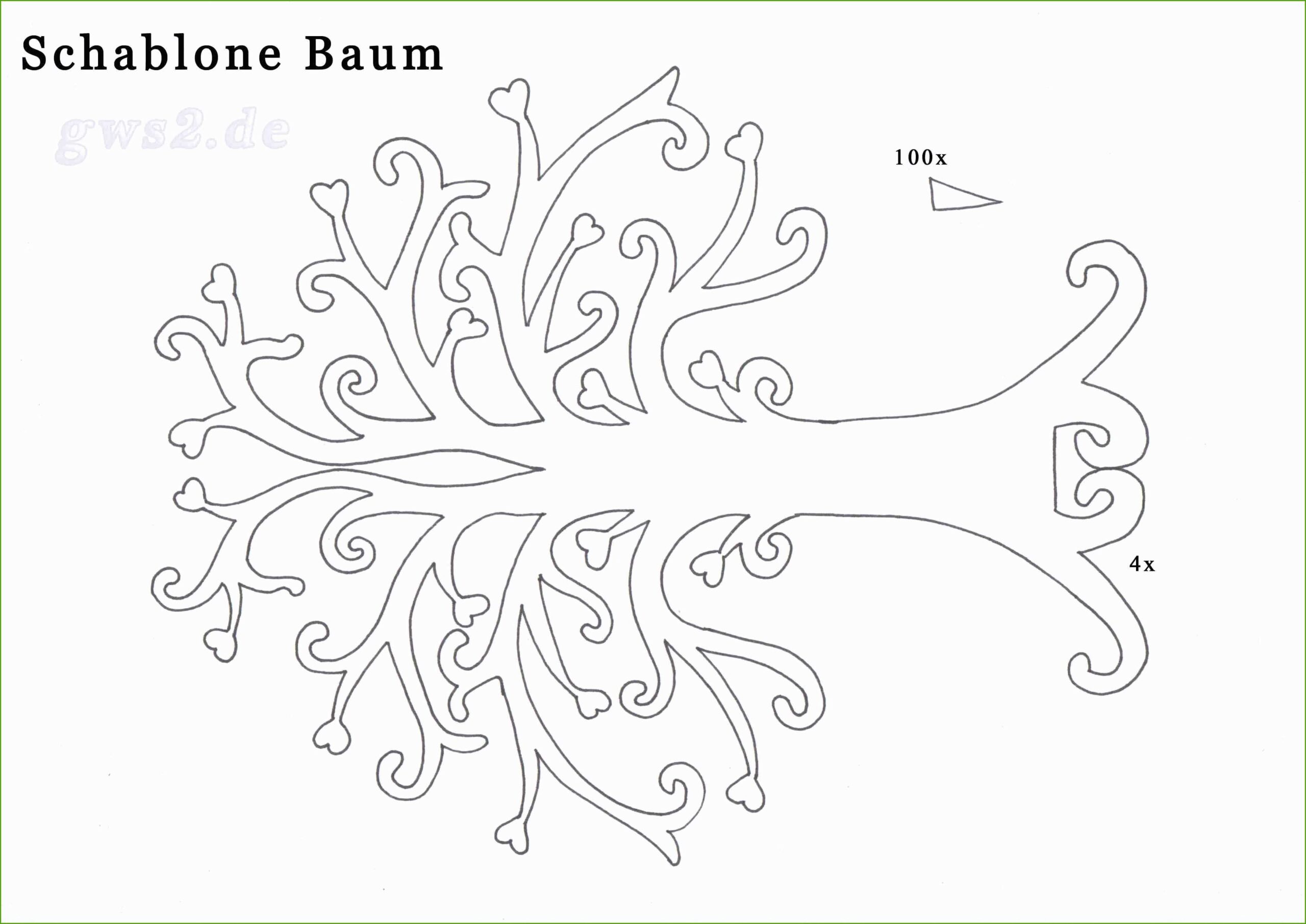 vorlage baum zum ausdrucken